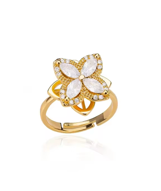 Blossom Ease Spinner Anxie Ring